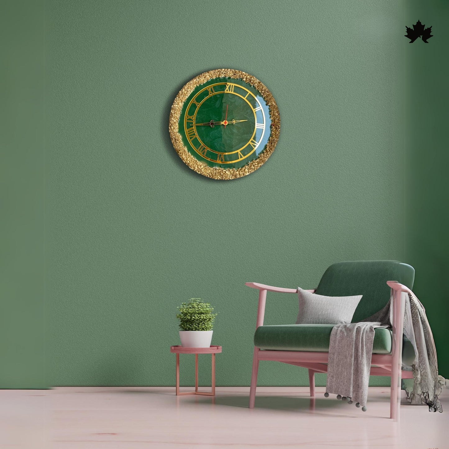 Premium Resin Art Home Decor | Royal Wall Clock by Fankaarlok