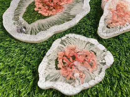 Designer Tray and Coaster Combo | Luxury Handcrafted Tableware Set - Fankaarlok