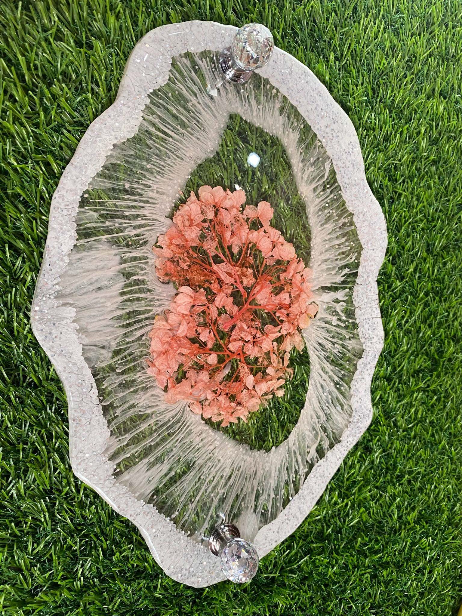 Designer Tray and Coaster Combo | Luxury Handcrafted Tableware Set - Fankaarlok