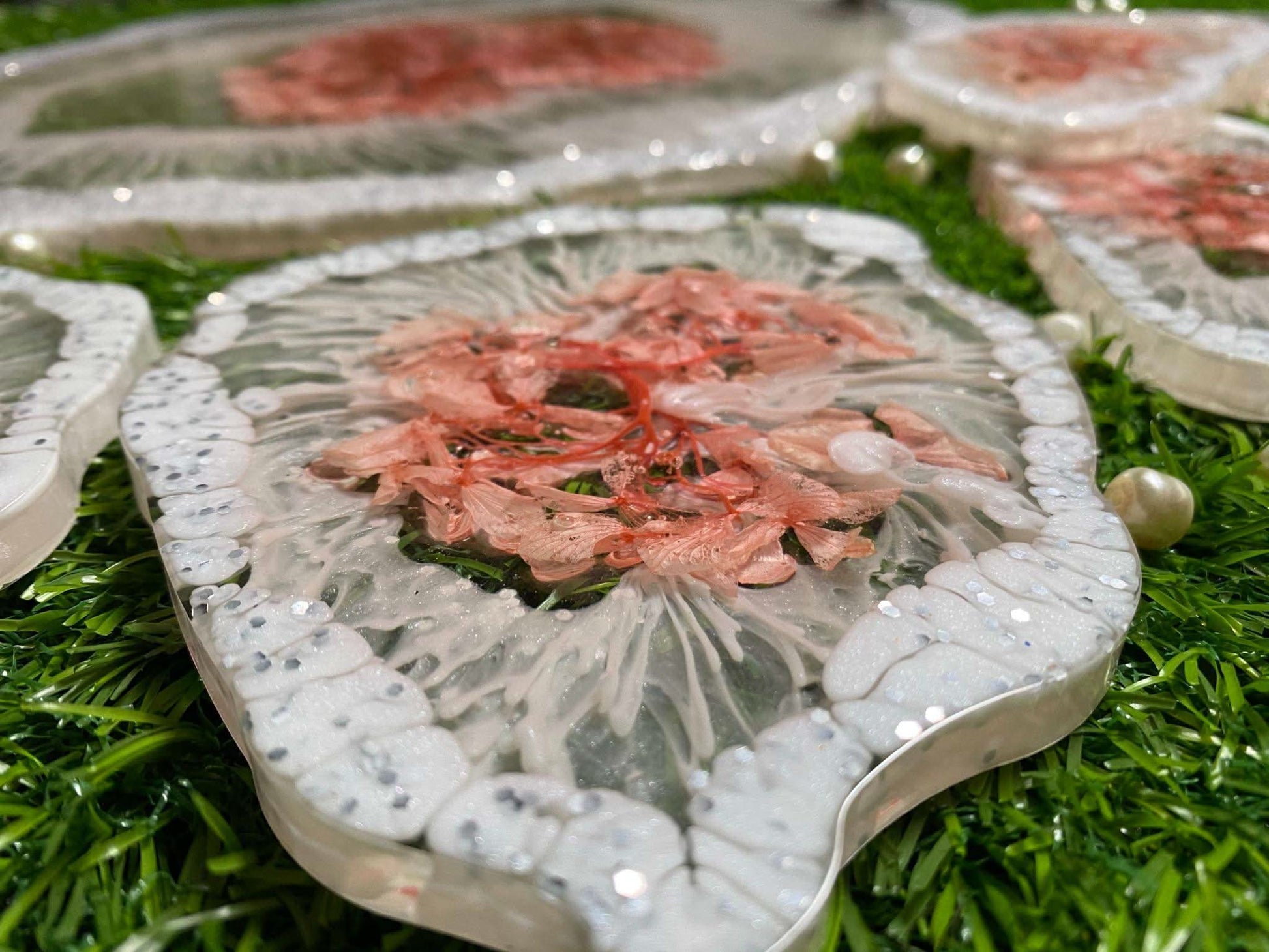 Designer Tray and Coaster Combo | Luxury Handcrafted Tableware Set - Fankaarlok