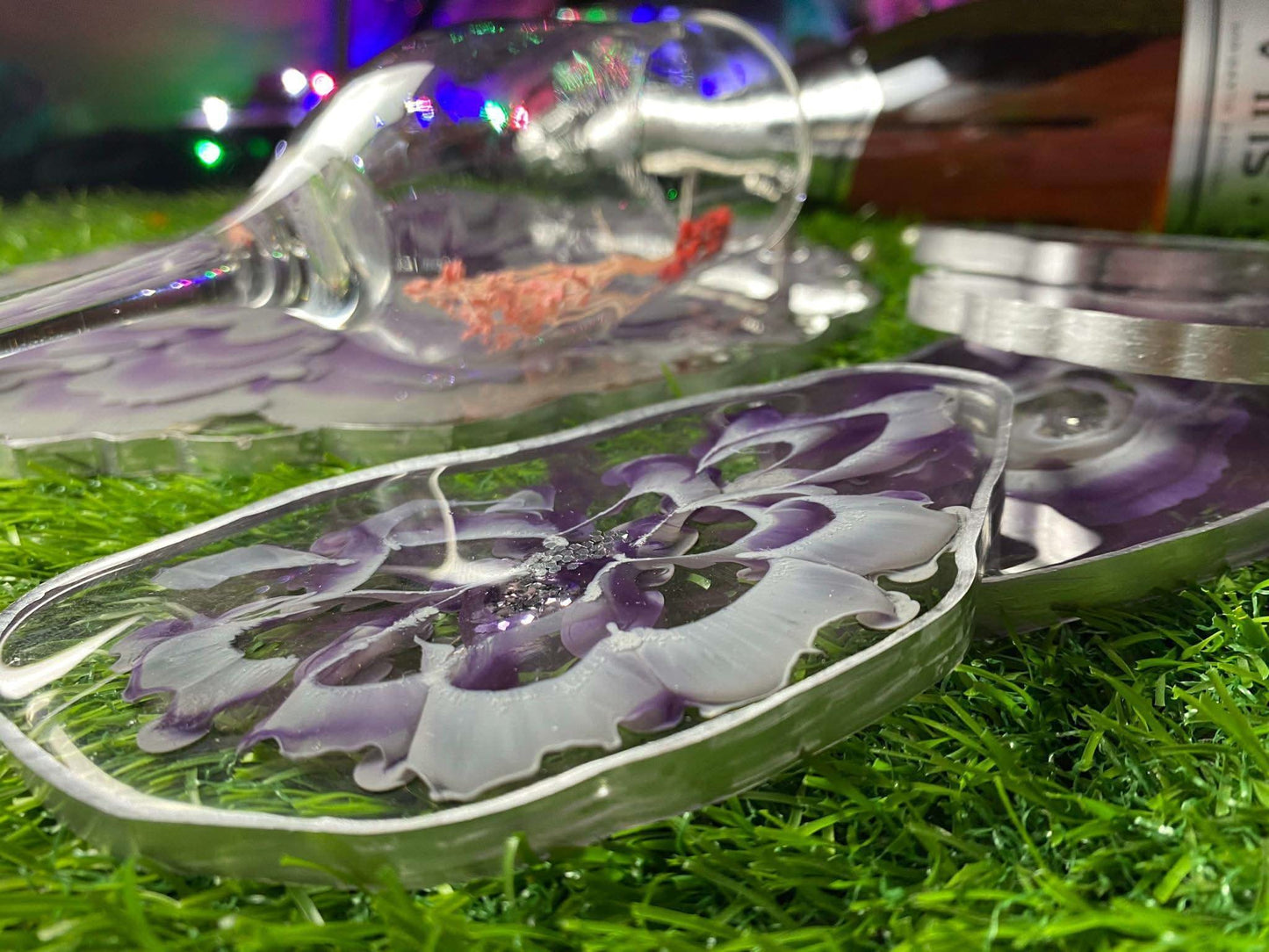 Modern Luxury Serving Set | Designer Tray with Coasters - Fankaarlok