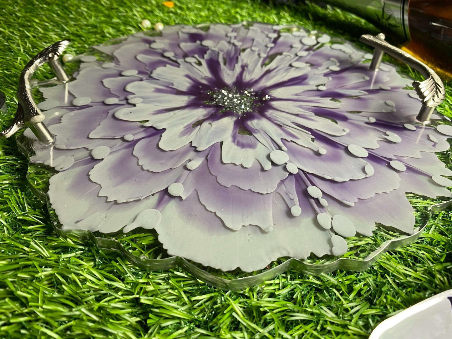 Modern Luxury Serving Set | Designer Tray with Coasters - Fankaarlok