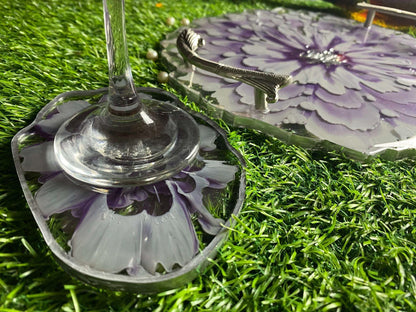 Modern Luxury Serving Set | Designer Tray with Coasters