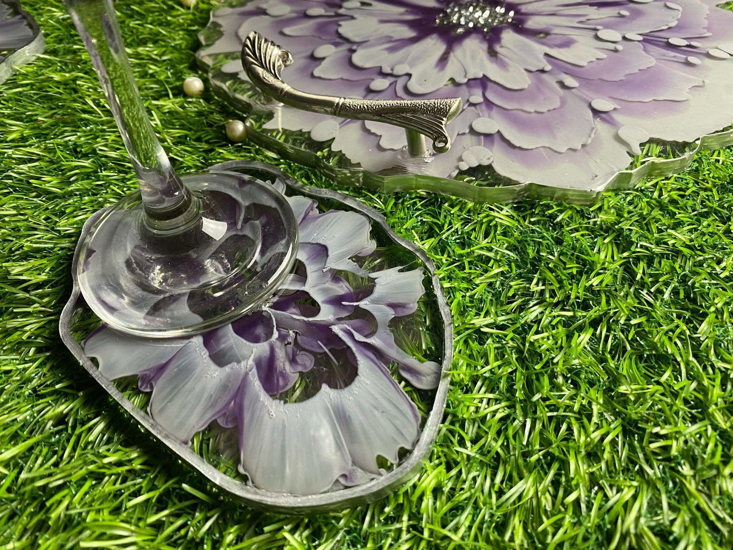 Modern Luxury Serving Set | Designer Tray with Coasters