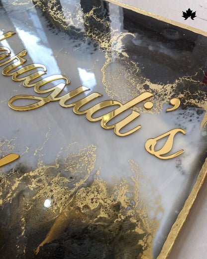 Luxury Designer Nameplate for Home | Elegant Custom Home Name Board