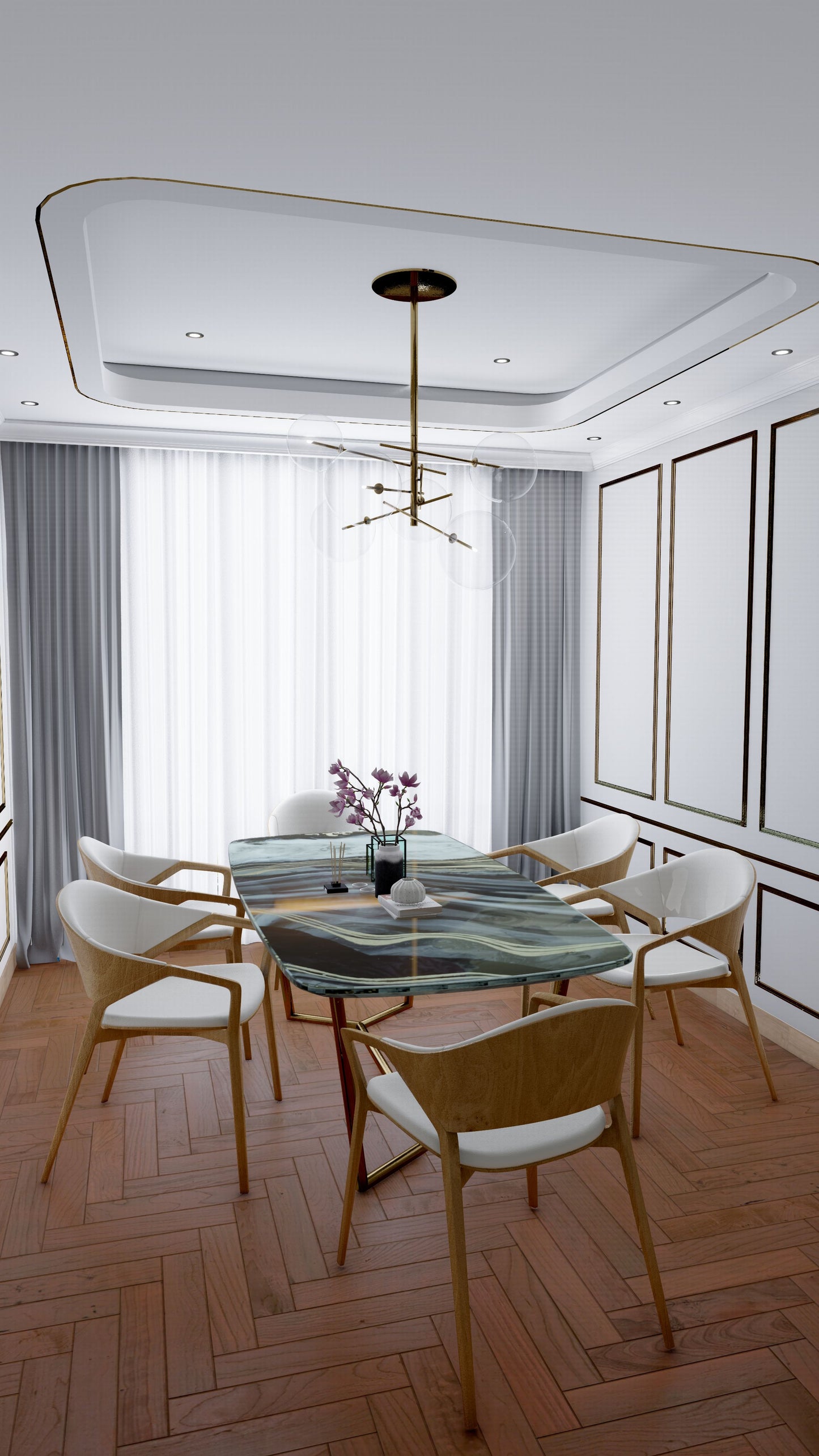 Premium Dining Table Design – Luxury Modern Epoxy & Wood Dining Table | Fankaarlok