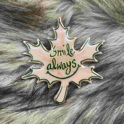 Decorative Fridge Magnet – Leaf-Shaped Inspirational Resin Magnet | Fankaarlok