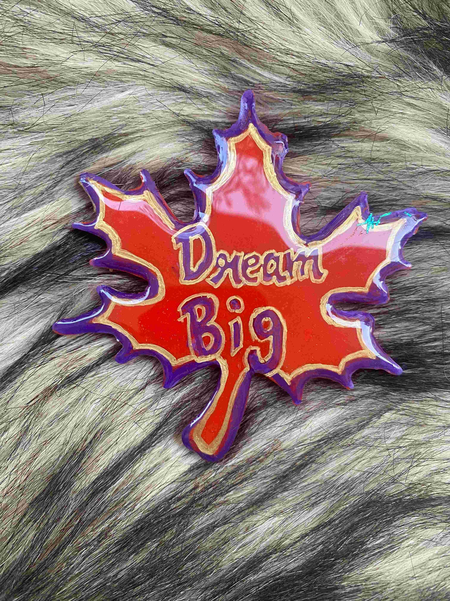 Maple Leaf Magnet – Dream Big | Fridge Stickers and Magnets by Fankaarlok