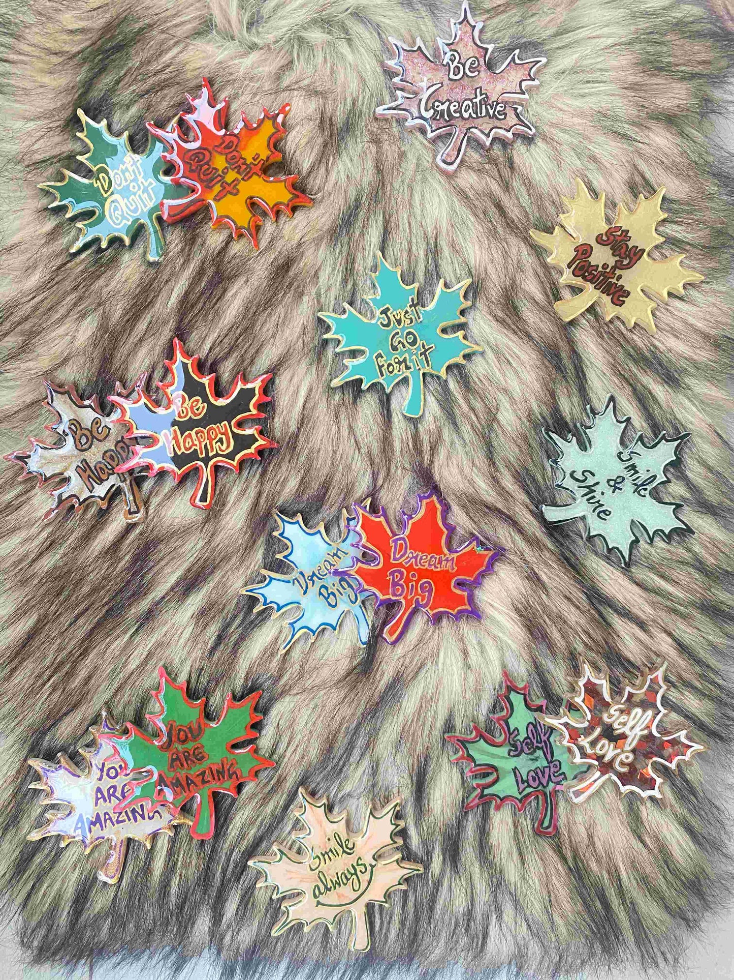 Maple Leaf Magnet – Don’t Quit | Stylish Fridge Magnets by Fankaarlok