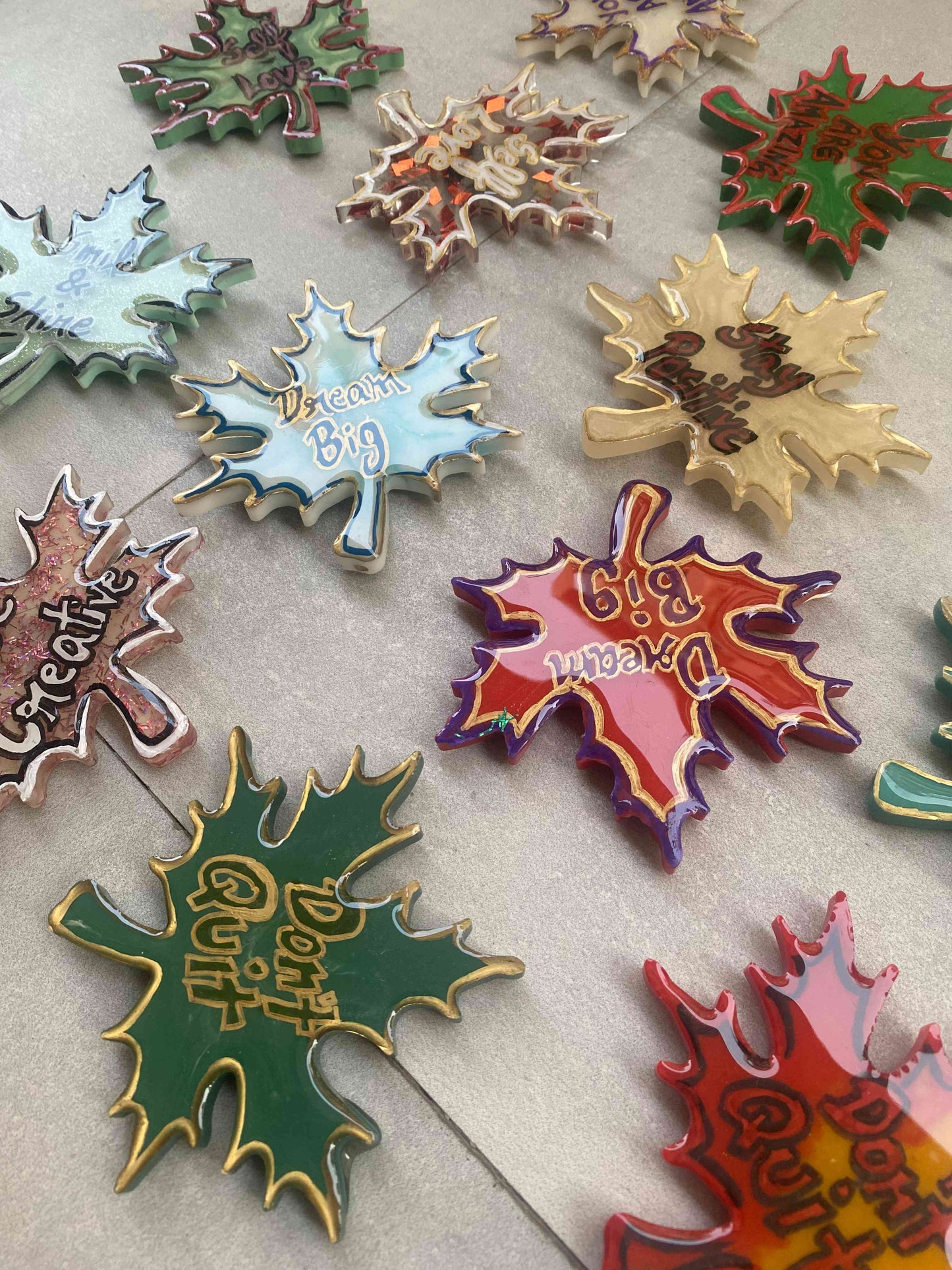 Maple Leaf Magnet – Don’t Quit | Stylish Fridge Magnets by Fankaarlok