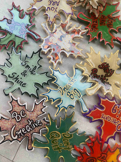 Maple Leaf Magnet – Don’t Quit | Stylish Fridge Magnets by Fankaarlok