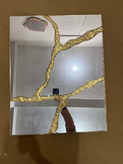 Kintsugi Luxe Panel – Resin Luxury Designer Mirror | Fankaarlok