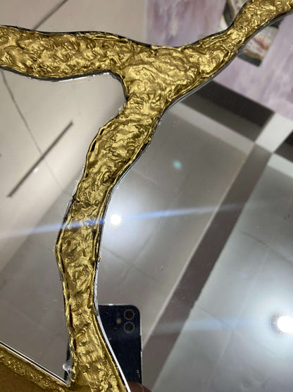Kintsugi Luxe Panel – Resin Luxury Designer Mirror | Fankaarlok