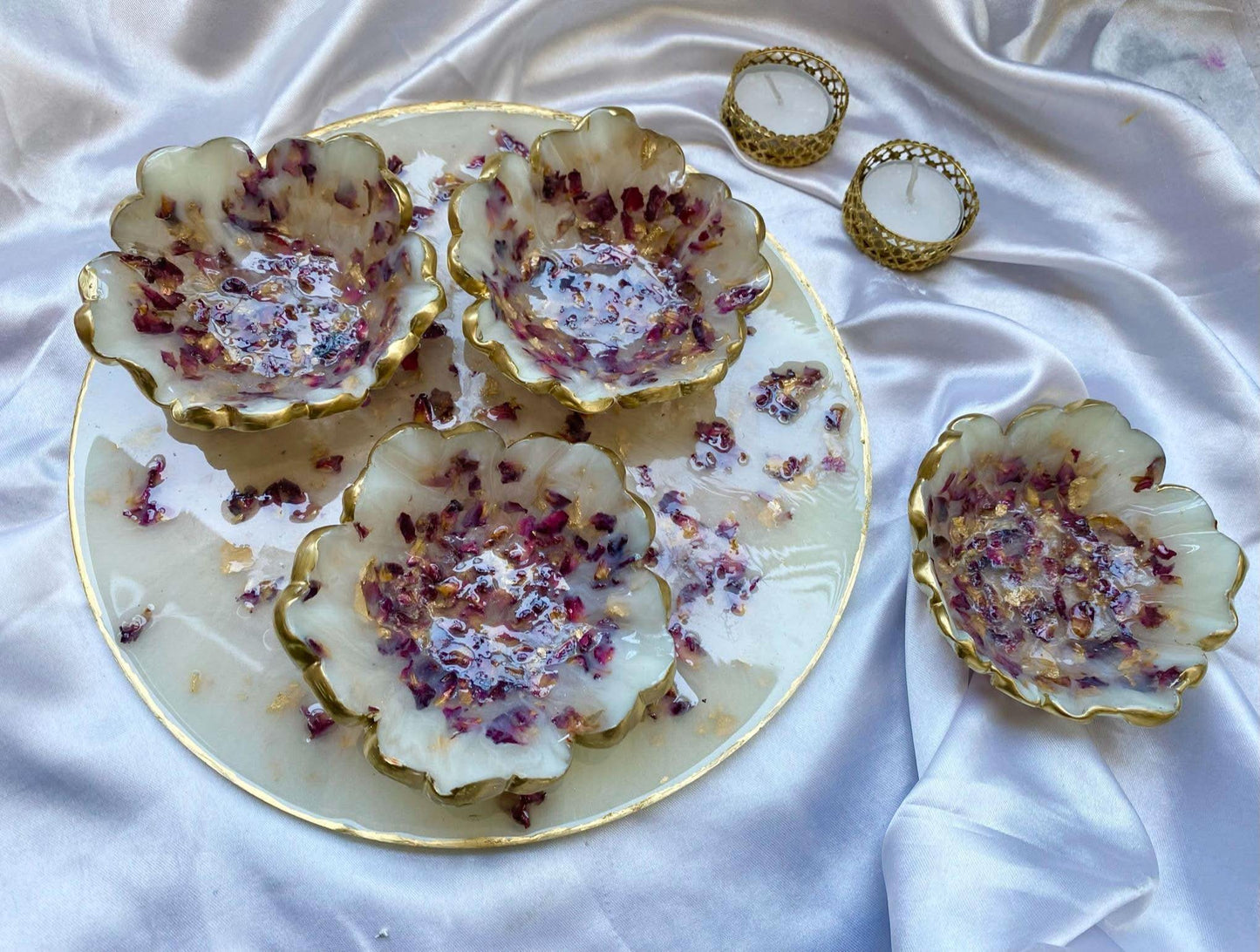 Luxury Platter with Bowls | Handcrafted Designer Serving Set - Fankaarlok