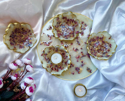 Luxury Platter with Bowls | Handcrafted Designer Serving Set - Fankaarlok