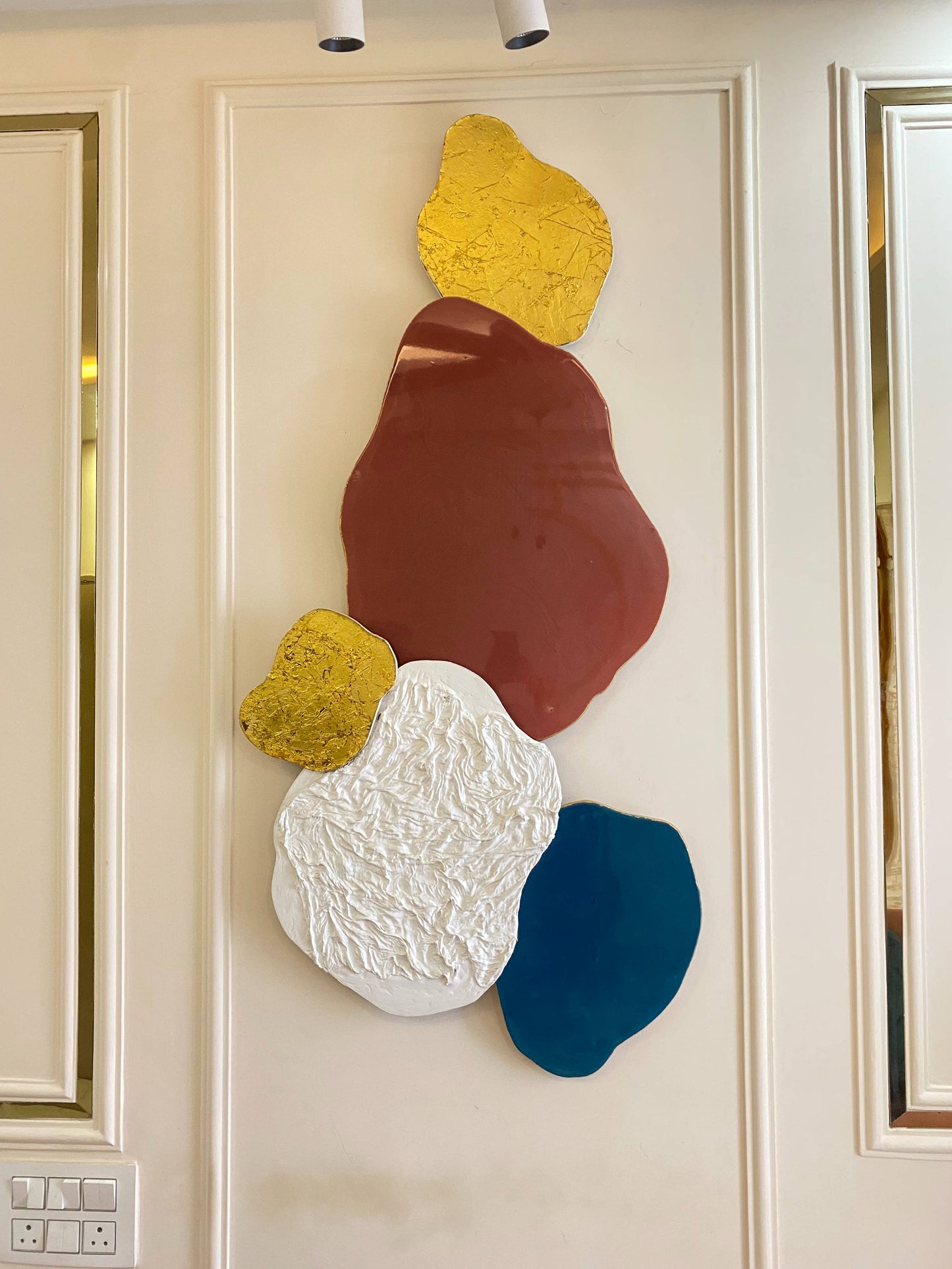 Sculpted Color Harmony – Resin Handmade Wall Art Online | Fankaarlok