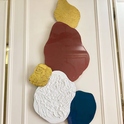 Sculpted Color Harmony – Resin Handmade Wall Art Online | Fankaarlok