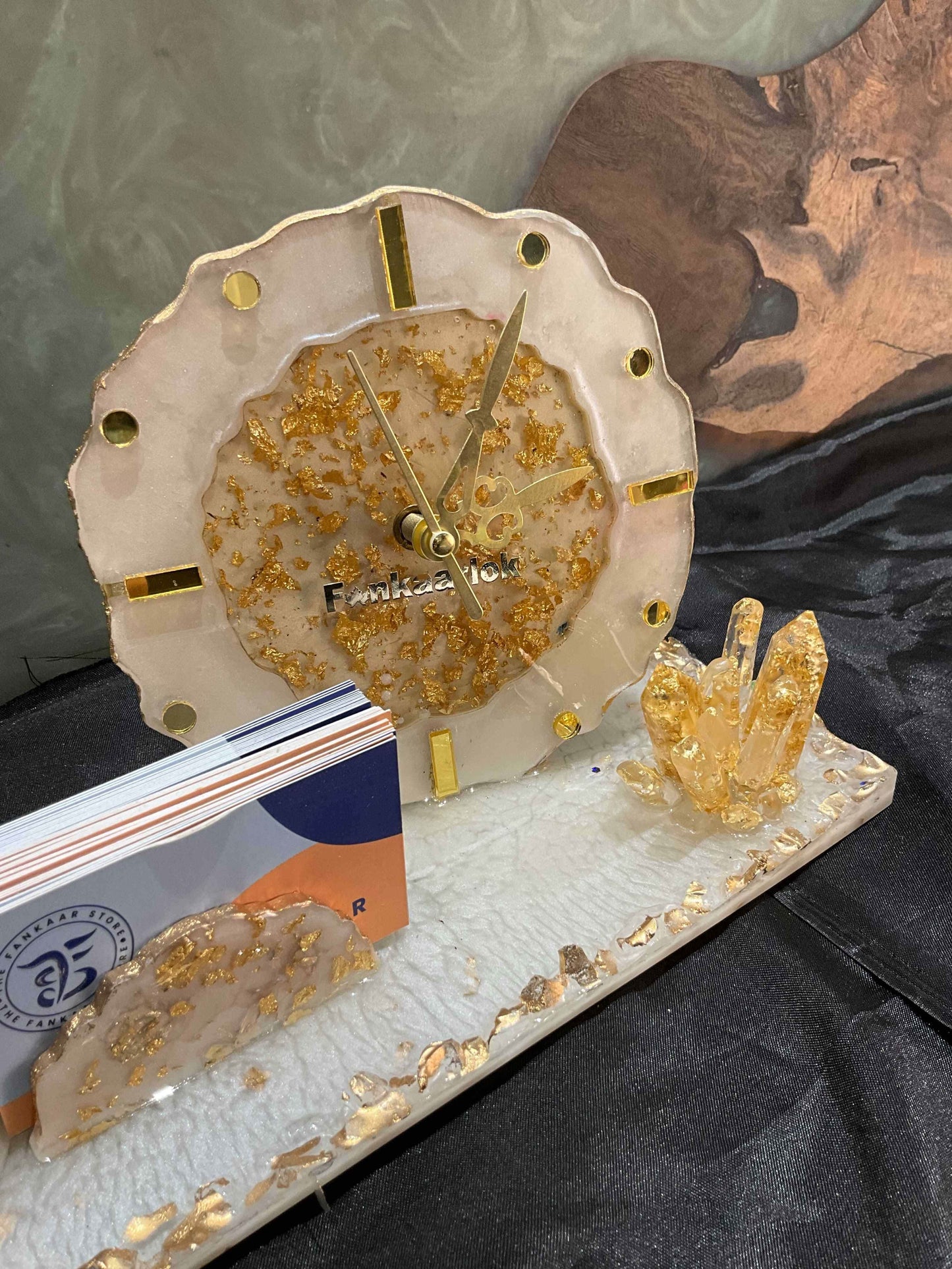 Elegant Desk Organiser with Clock – Premium Office & Home Organizer - Fankaarlok