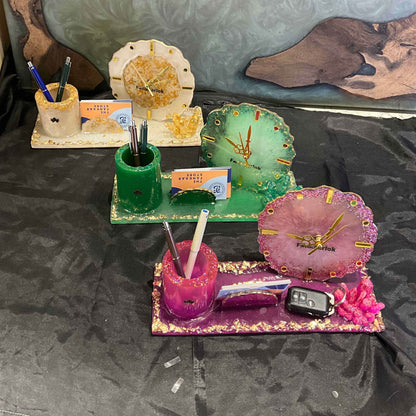 Elegant Desk Organiser with Clock – Premium Office & Home Organizer - Fankaarlok