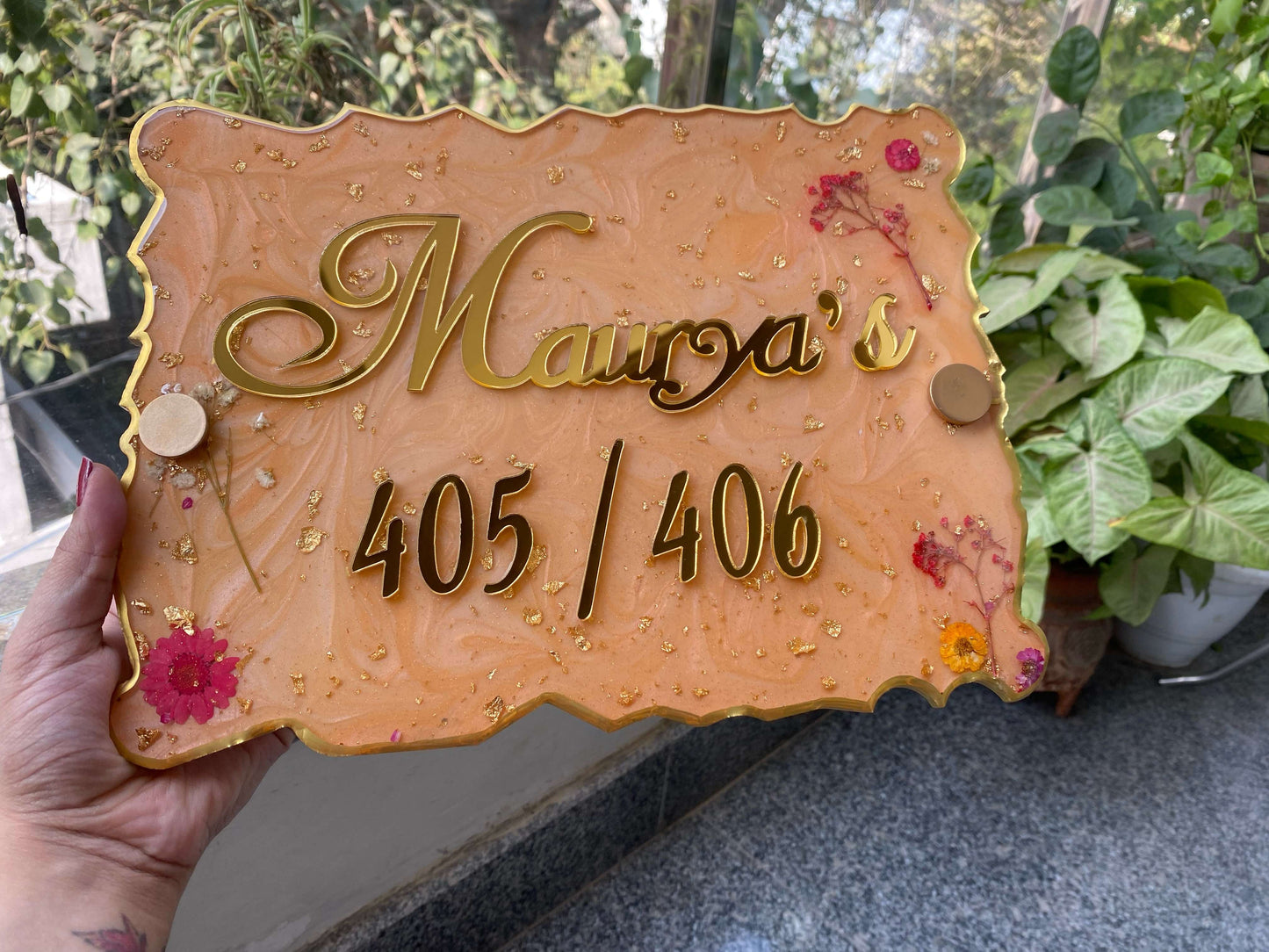 Modern Nameplate for Entrance | Custom Luxury Home Nameplate