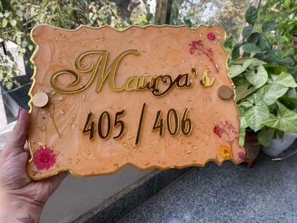 Modern Nameplate for Entrance | Custom Luxury Home Nameplate