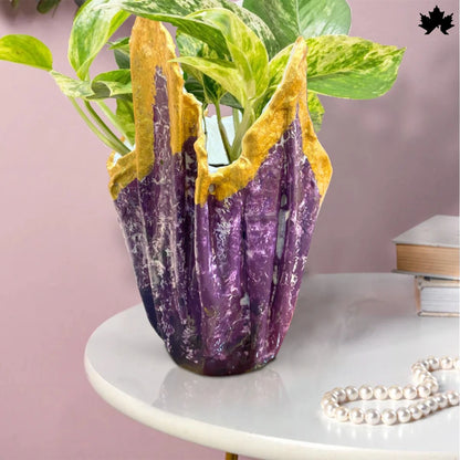 Royal Amethyst Glow – Unique Indoor Plant Pot for Home | Fankaarlok