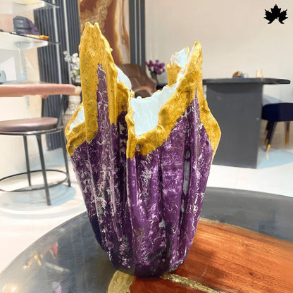 Royal Amethyst Glow – Unique Indoor Plant Pot for Home | Fankaarlok