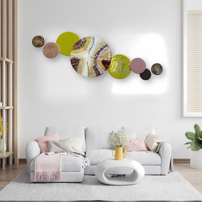 Opal Circle Cascade – Resin Unique Wall Decor Pieces | Fankaarlok