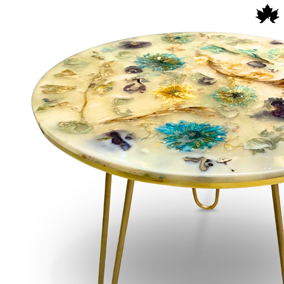 Bloom Aura – Floral Coffee Table for Living Room | Fankaarlok