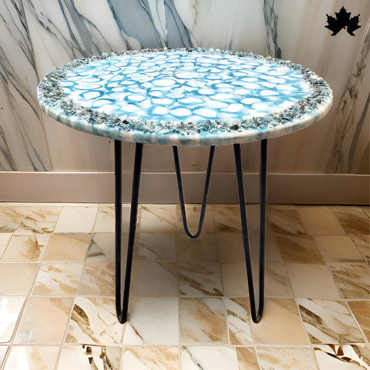 Crystal Waves – Modern Resin Art Coffee Table | Fankaarlok