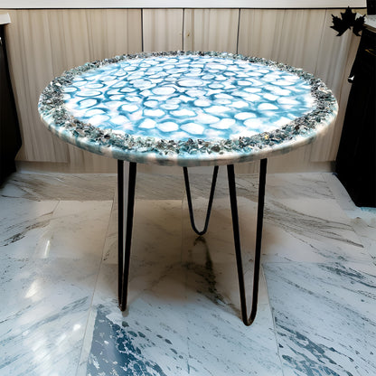Crystal Waves – Modern Resin Art Coffee Table | Fankaarlok