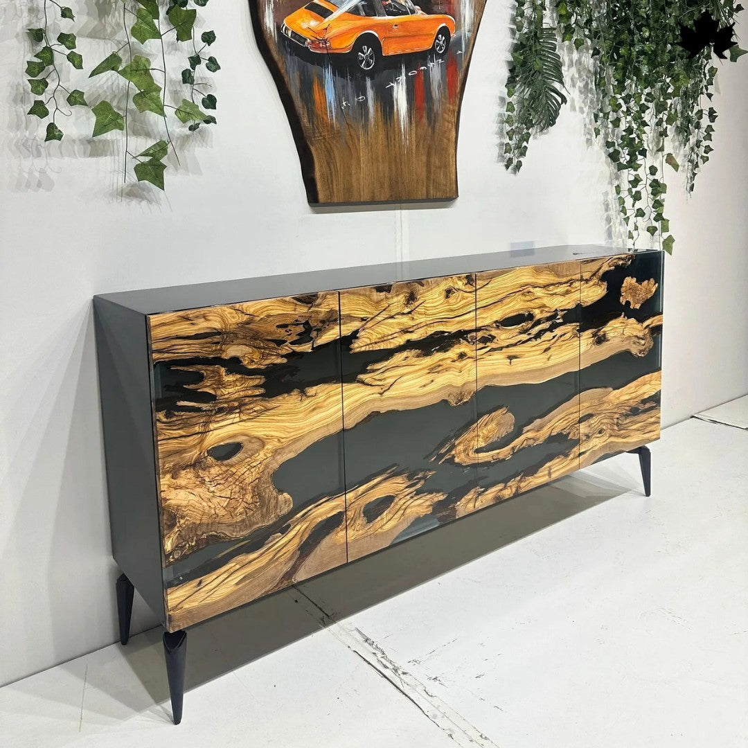 Cabinet for Home Decor – Premium Wood & Resin Storage Cabinet | Fankaarlok