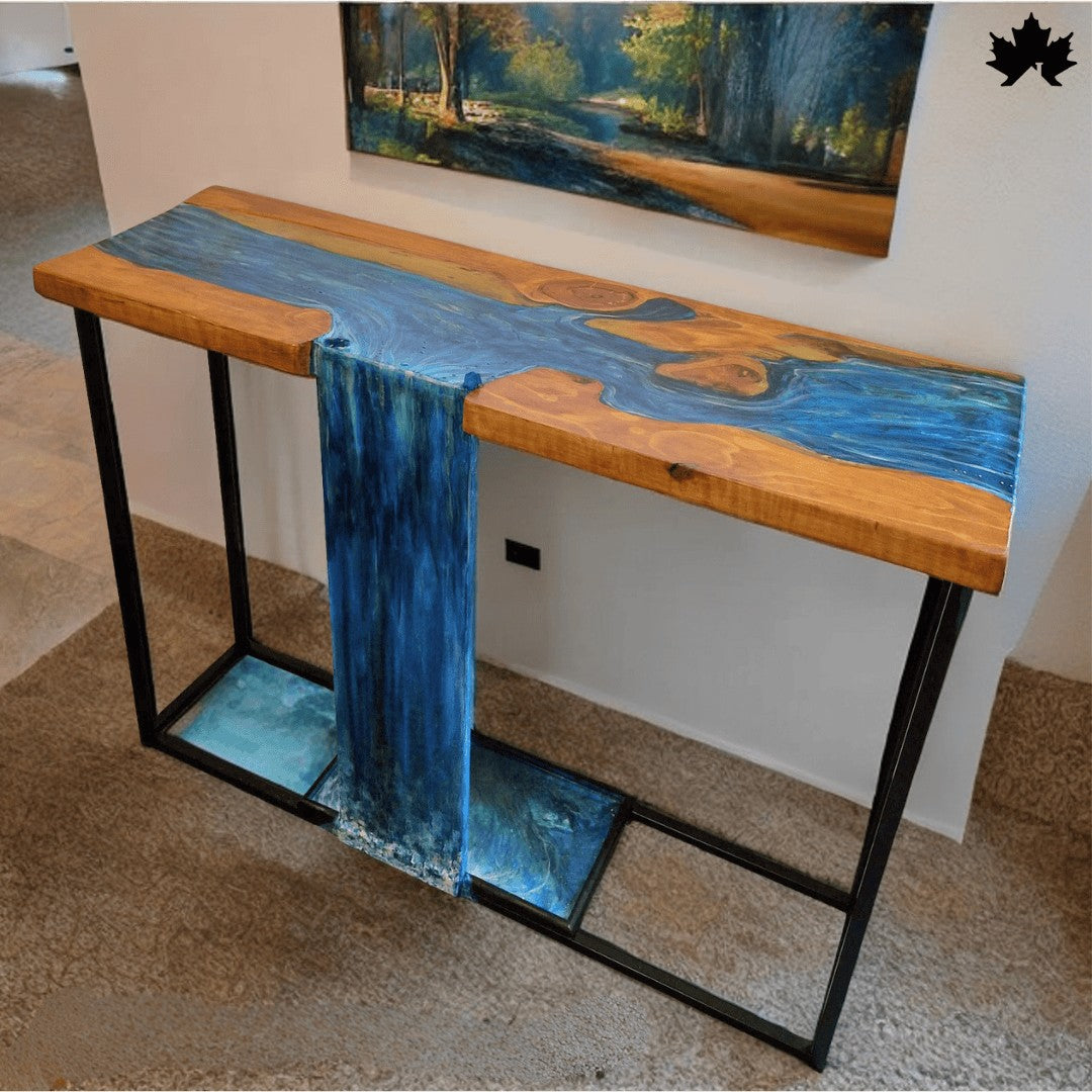 Hallway Console Table – Waterfall Designer Entryway Table | Fankaarlok