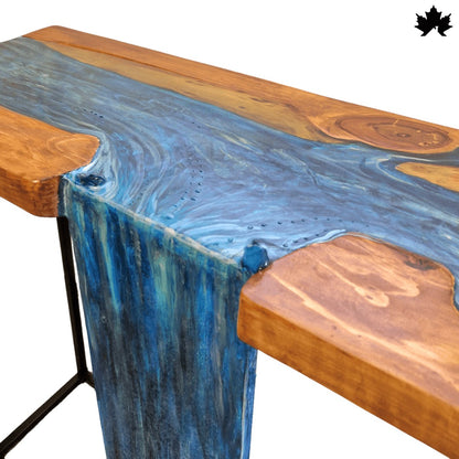 Hallway Console Table – Waterfall Designer Entryway Table | Fankaarlok