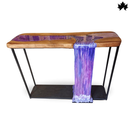 Modern Console Table Design – Purple Waterfall Entryway Table | Fankaarlok