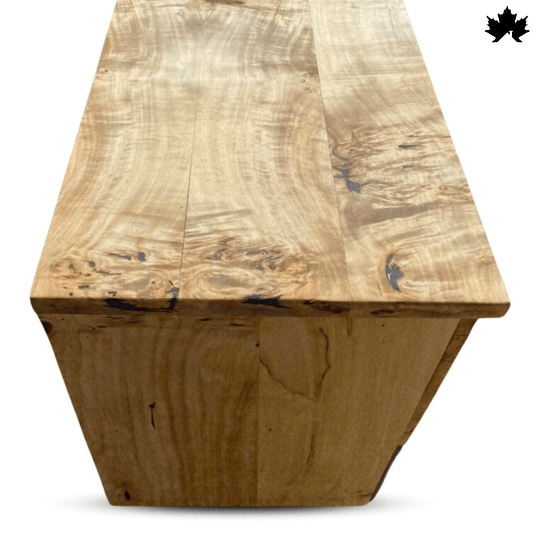 Dining Room Storage Cabinet – Luxury Wood & Black Epoxy Sideboard | Fankaarlok