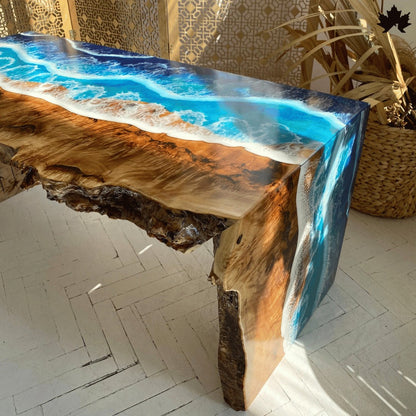 Tidal Shores Luxe – Ocean Inspired Resin Furniture India | Fankaarlok