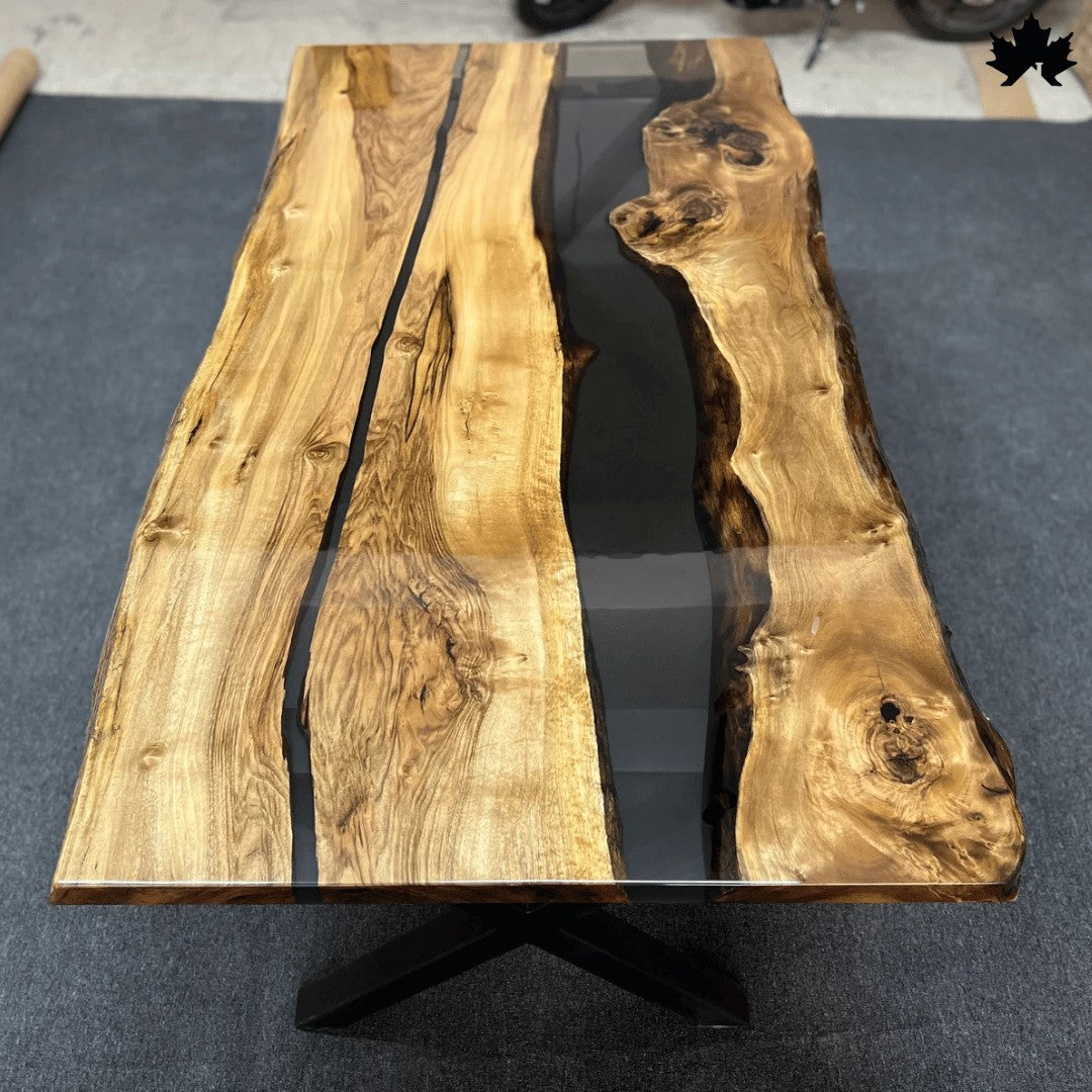 Wood and Resin Table – Premium Epoxy River Center Table | Fankaarlok