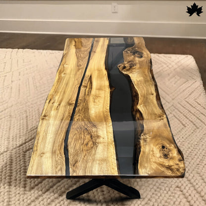 Wood and Resin Table – Premium Epoxy River Center Table | Fankaarlok