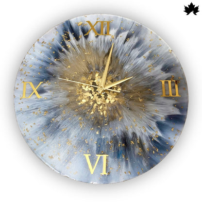 Unique Resin Wall Clock for Home – Handcrafted Luxury Decor by Fankaarlok
