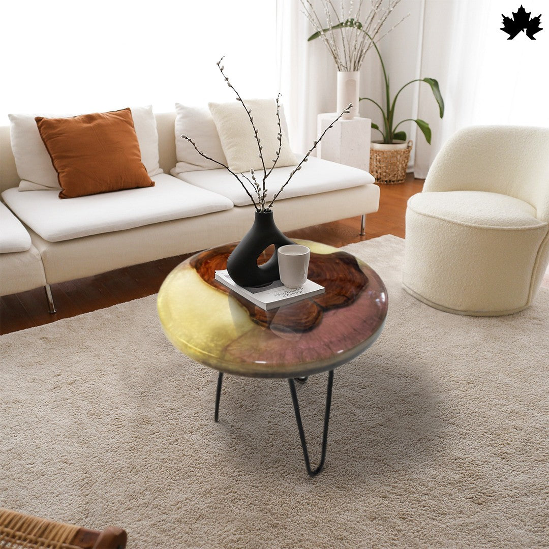 Aurora Wood Epoxy Table – Modern Coffee Table Design | Fankaarlok