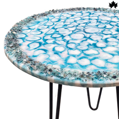 Crystal Waves – Modern Resin Art Coffee Table | Fankaarlok