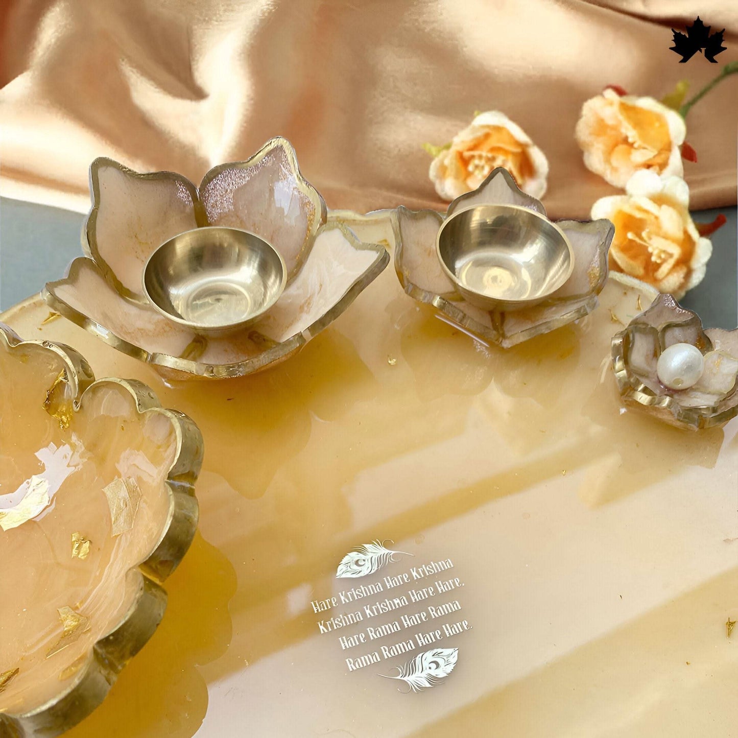 Buy Pooja Thali Online India | Luxury Designer Pooja Thali with Bowls - Fankaarlok