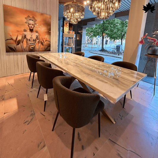 Buy Dining Table Online India – Premium Marble-Finish Designer Table | Fankaarlok