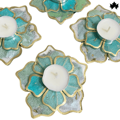 Aqua Wave Essence- Set of 6 Diya Holder - Fankaarlok