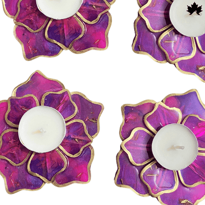 Mystic Bloom Elegance- Set of 6 Diya Holders - Fankaarlok