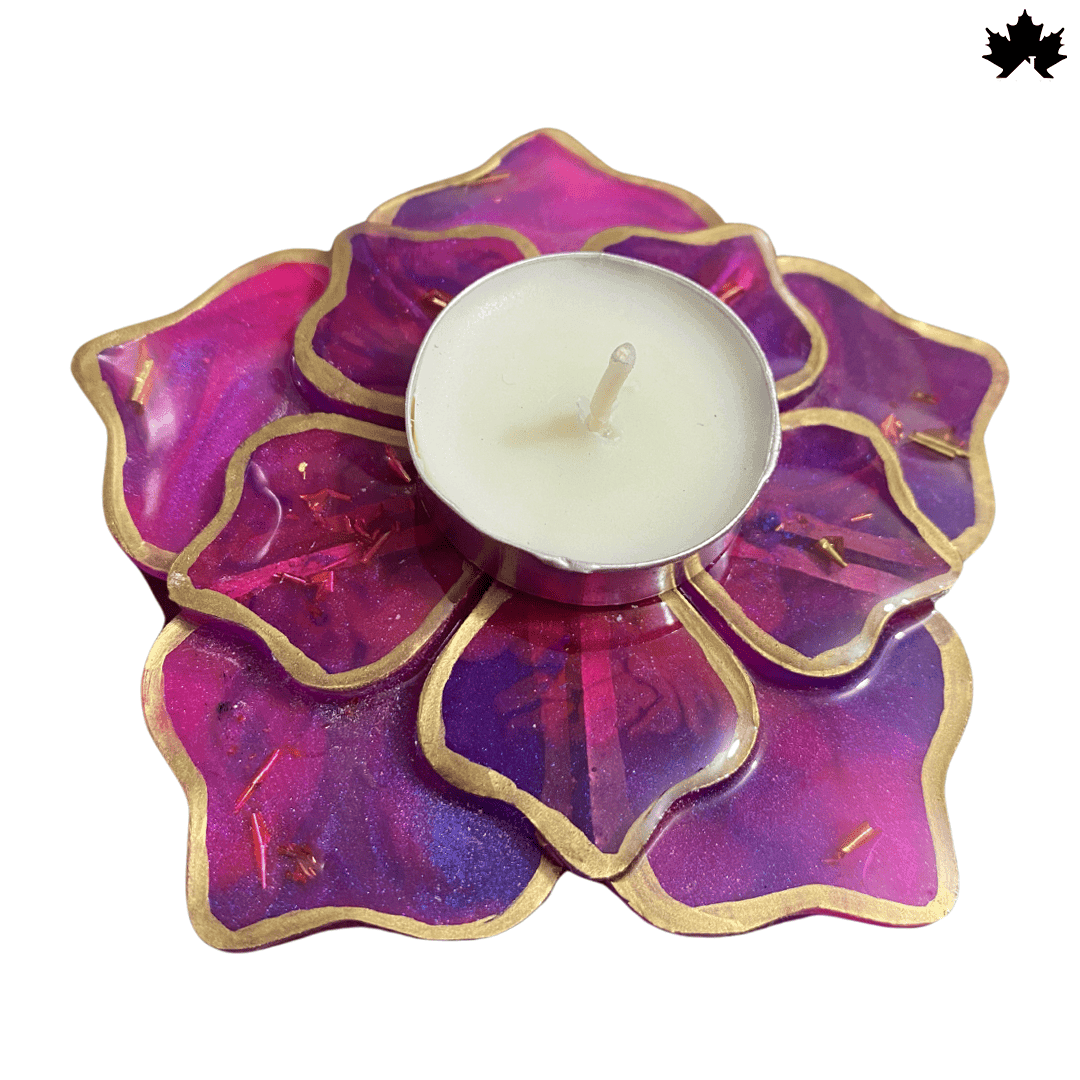 Mystic Bloom Elegance- Set of 6 Diya Holders - Fankaarlok