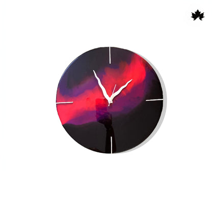 Abstract Resin Art Clock – Minimal Marker Design | Wall Clock for Home by Fankaarlok