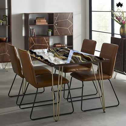 Premium Dining Table Design – Luxury Modern Epoxy & Wood Dining Table | Fankaarlok