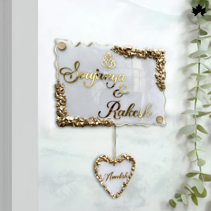 Unique Nameplate for Home | Custom Couple & Family Door Nameplate